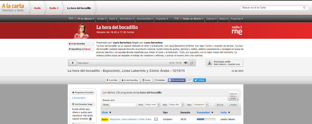 La hora del bocadillo