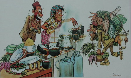 lybia caricature