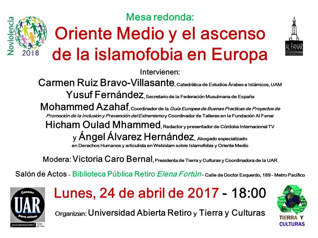 Cartel contra la islamofobia