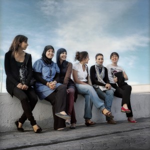 Grupo de estudiantes de la Facultad de enfermería de la Universidad de Granada. Campus de Melilla. 2010. @Alfredo Cáliz