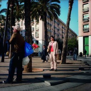 Huma Jamshed. Presidenta de Asociación de mujeres paquistaníes en Barcelona. Fotografiada en el Barrio del Raval. 2008. @Alfredo Cáliz