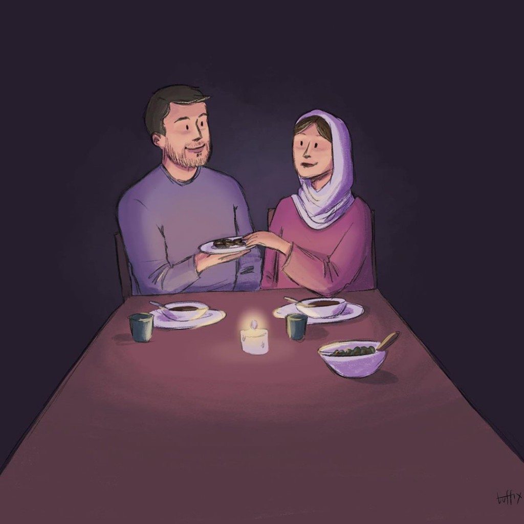 Cada noche tenemos una cita… con los dátiles. Imagen de Soufenia Hamed (@By_tuffix)