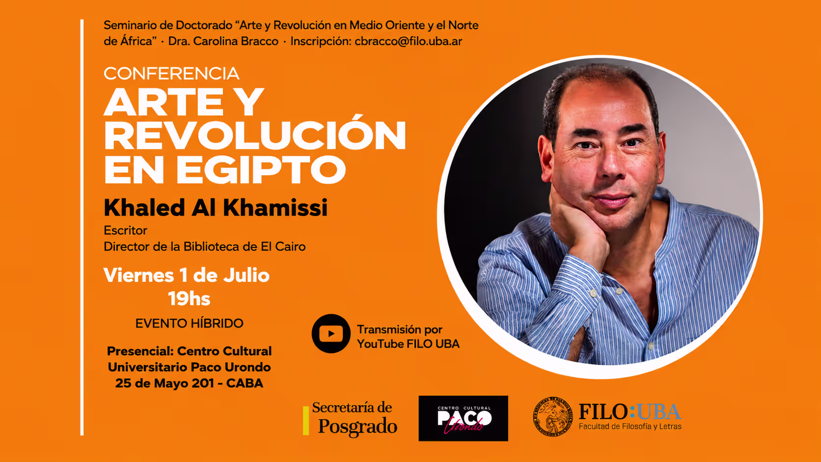 Encuentro con el escritor egipcio Khaled al Khamissi