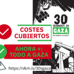 ¡CONSEGUIDO! ’30 segundos en Gaza’. A POR MÁS: TODO A GAZA