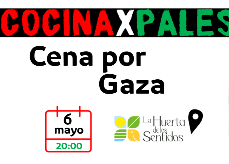 No te olvides de Gaza. Cena solidaria