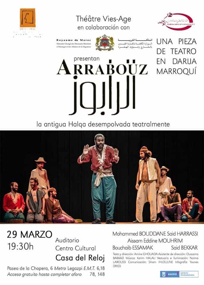 Presentación en Madrid compañía de teatro marroquí Theatre Vies-Age con la obra "Arrabouz"
