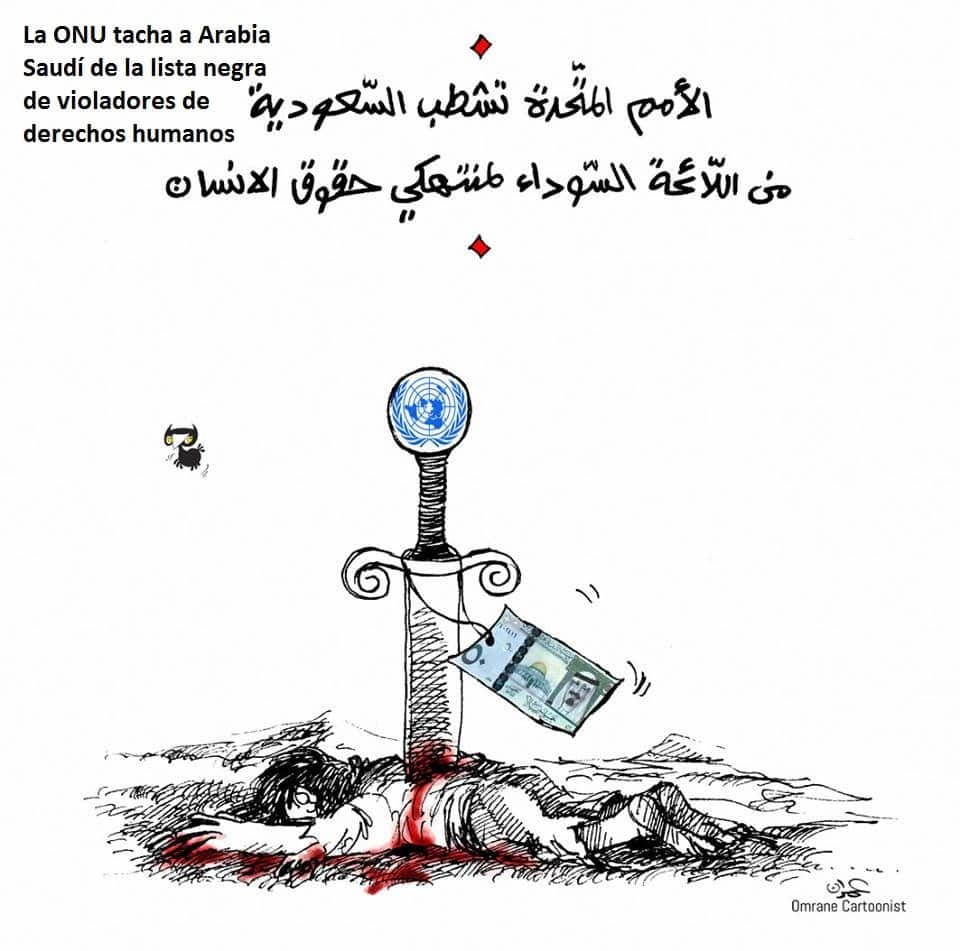 La ONU saca a Arabia Saudí de la lista negra, Tawfiq Omrane, 14.06.2016
