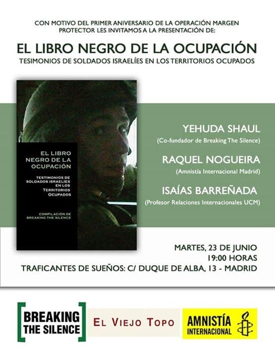 Presentación de El libro negro de la ocupación, Madrid