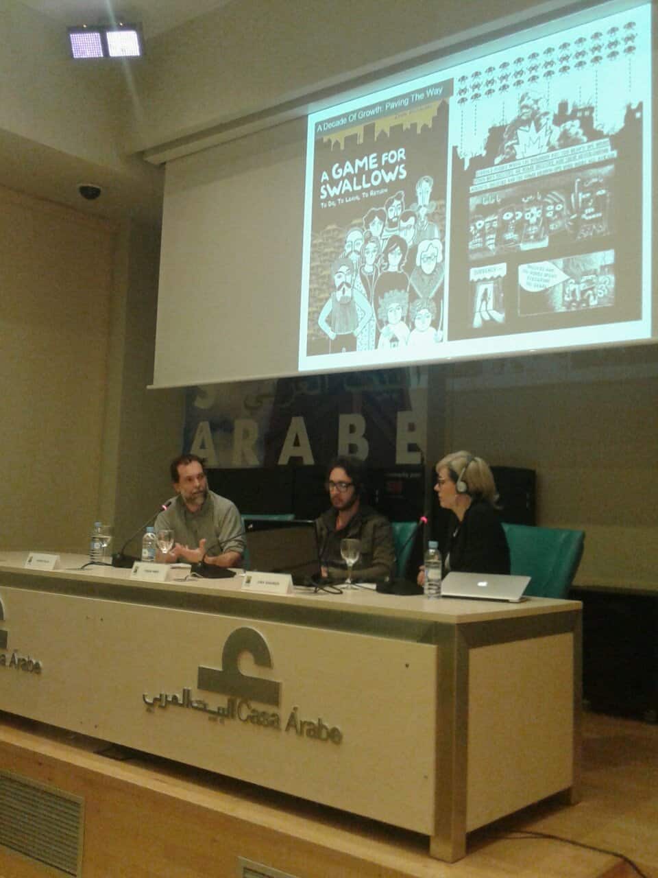Al Fanar participa en una charla con dos dibujantes árabes en Casa Árabe