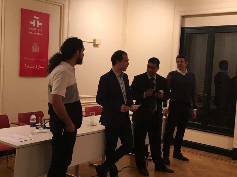 Inauguración de la exposición "Sendas del cómic español" en el Instituto Cervantes de El Cairo