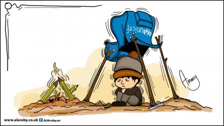 El invierno para los niños refugiados