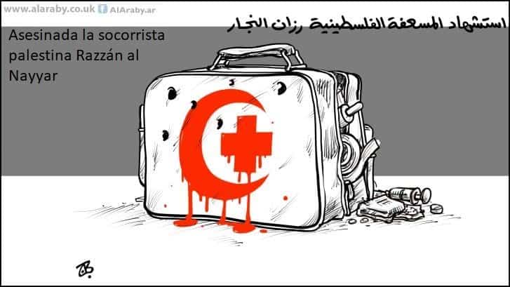 Asesinada en Gaza Razzan al Nayyar, una joven enfermera voluntaria, Emad Hayyach, Al Arabi al Yadid, 01.06.2018