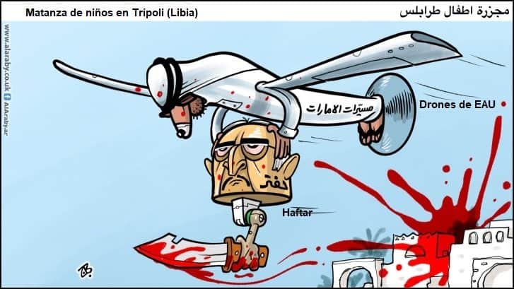 Matanza de niños en Libia, Emad Hayyach, Al Arabi al Yadid, 02.12.2019