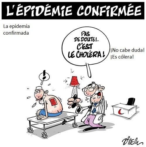 Se confirma la epidemia de cólera en Argelia, Ali Dilem, 05.09.2018