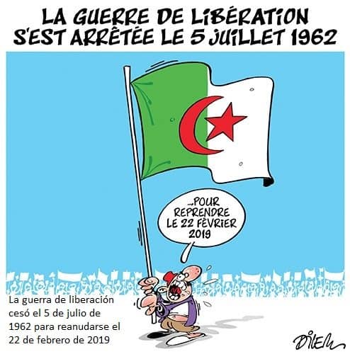 Argelia celebra hoy el aniversario de su independencia de Francia, Ali Dilem, Libération, 05.07.2019