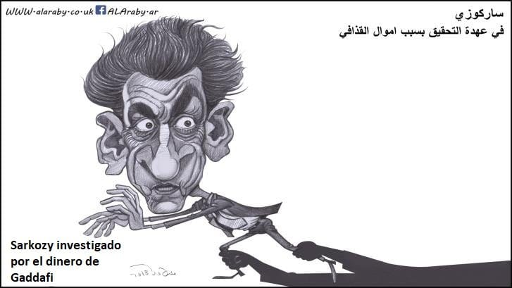 Sarkozy investigado, Ali al Machdalani, 23.03.2018, Al Arabi al Yadid