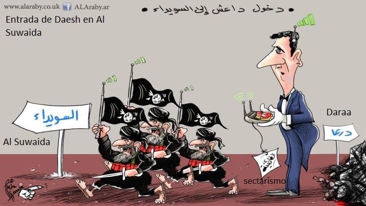 Daesh atenta en Al Suwaida (Siria), Ali Hamra, 26.07.2018, Al Arabi al Yadid