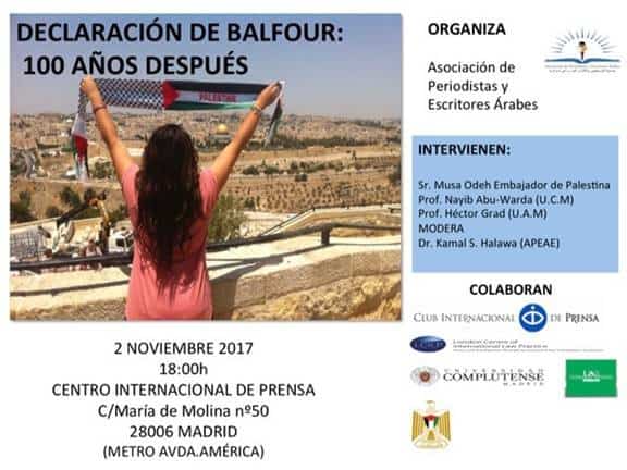 Conferencia: Declaración de Balfour 100 años después