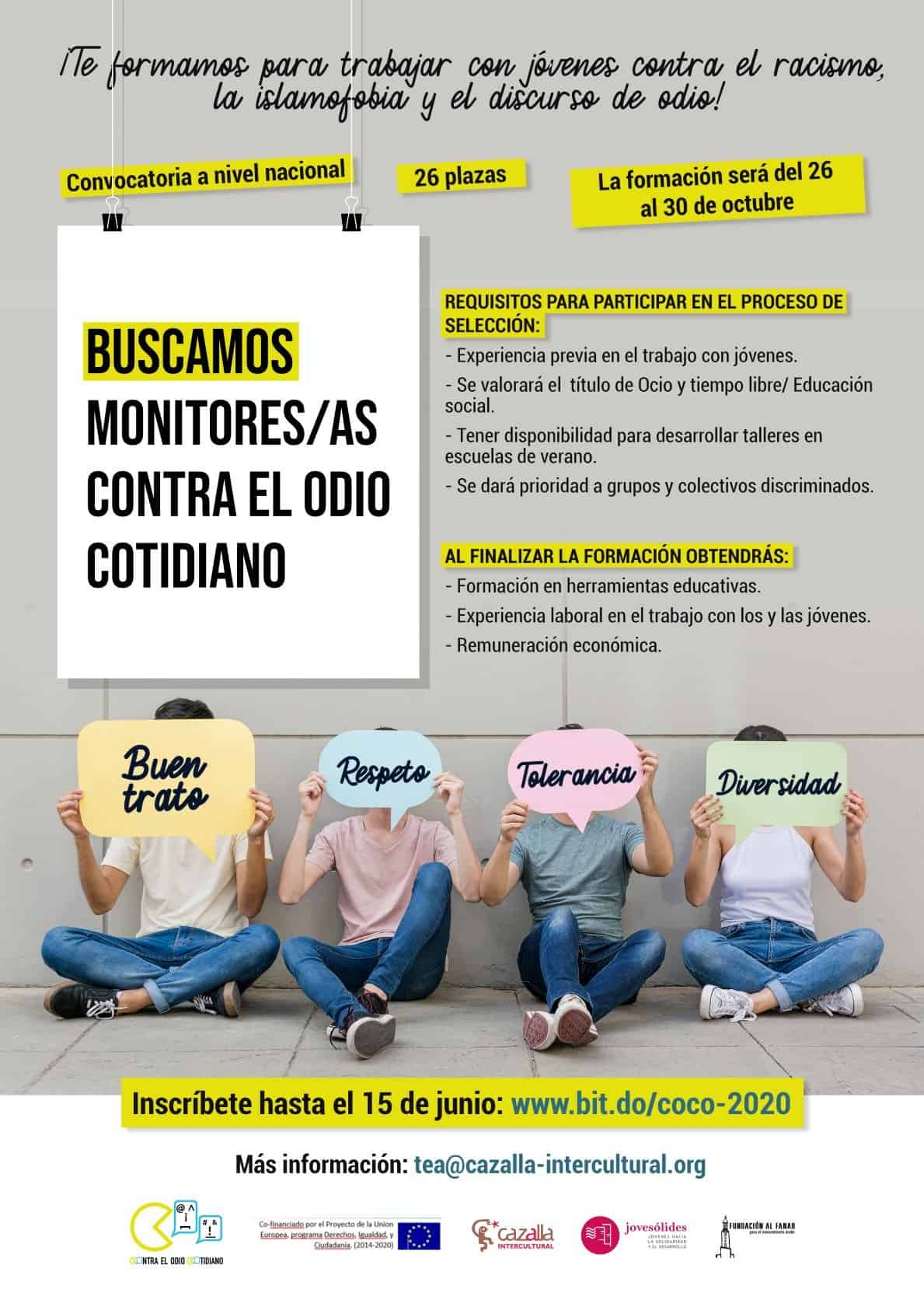 Formación de monitores contra el odio cotidiano