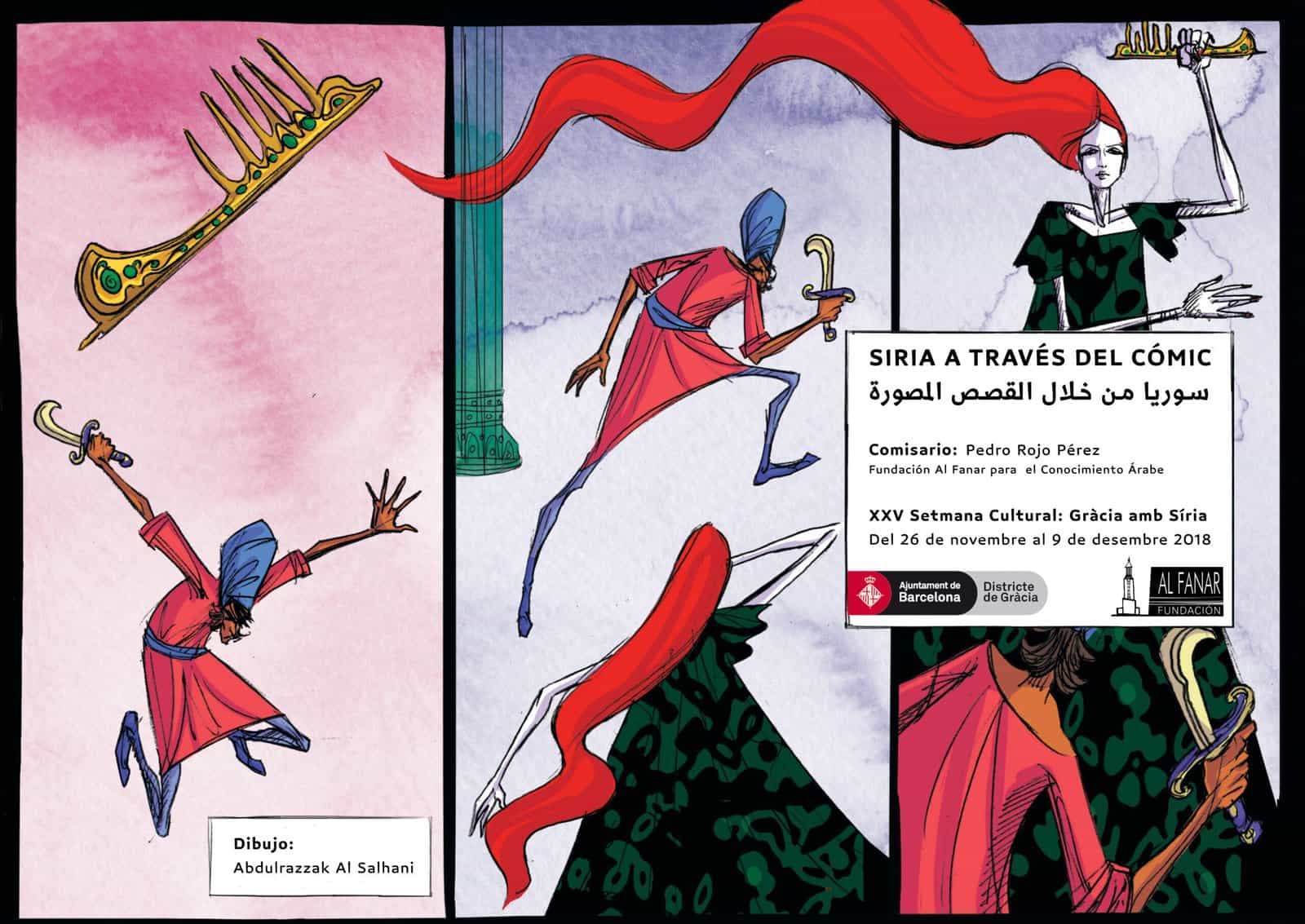 Exposición "Siria a través del cómic" en Barcelona hasta el 9 de diciembre