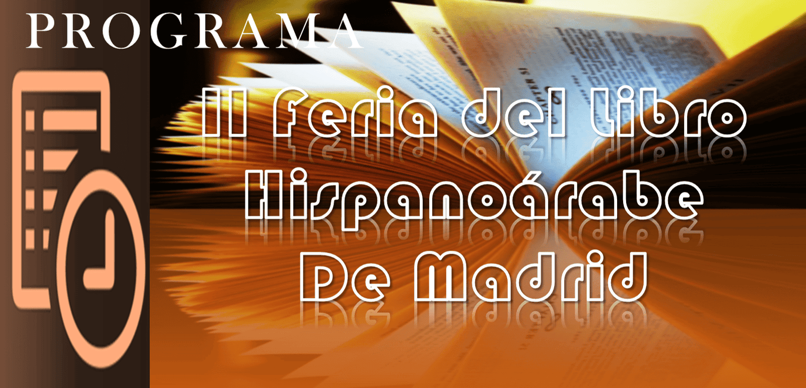 Programa de la II Feria del Libro Hispanoárabe CIHAR de Madrid