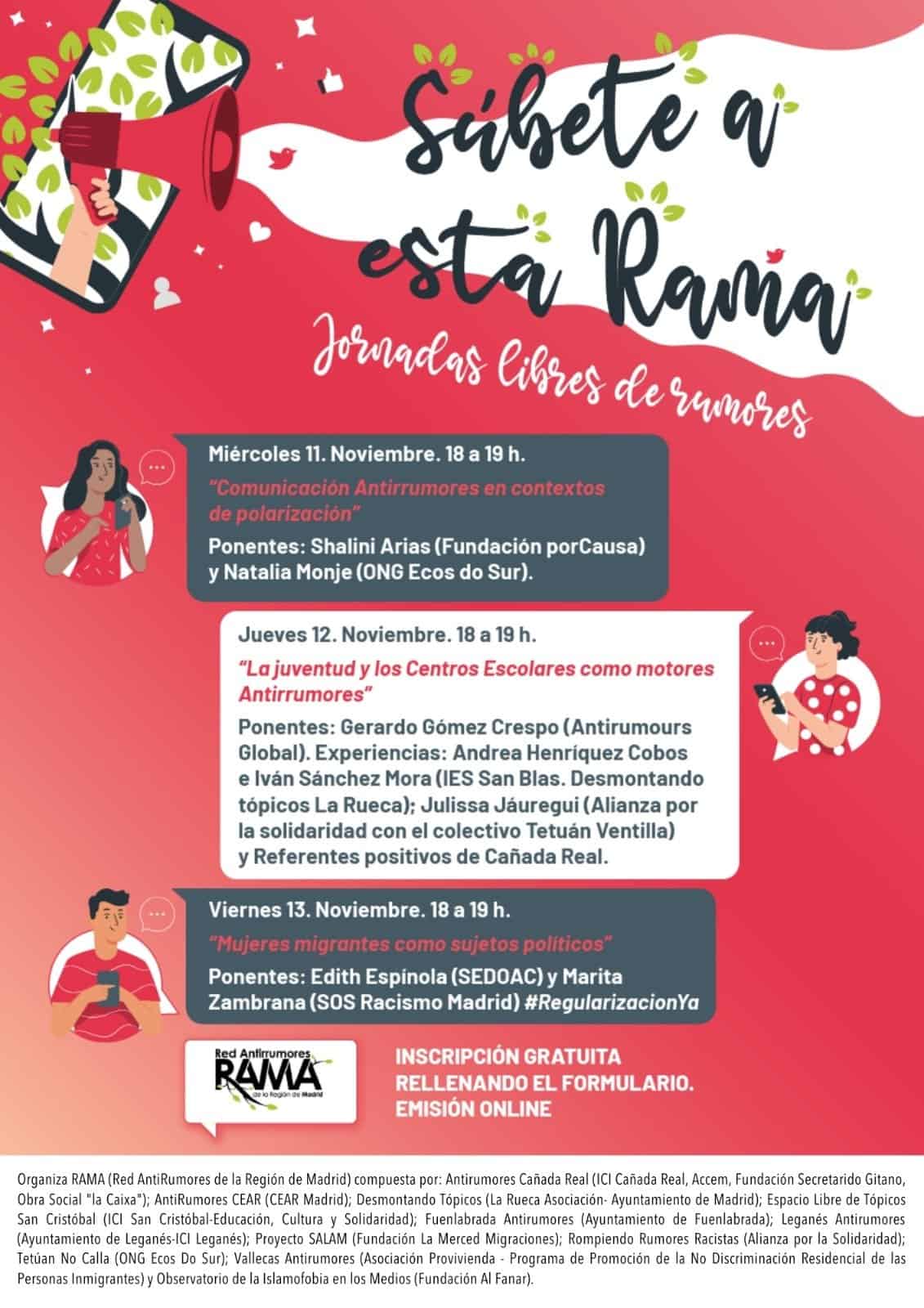 Jornadas de presentación de la Red Antirrumores de la Región de Madrid (RAMA)