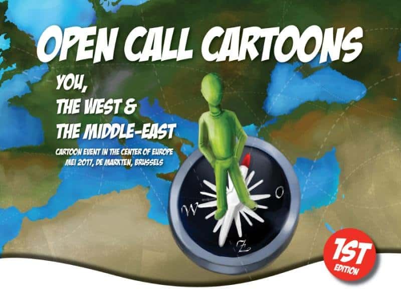Llamamiento  a dibujantes de viñetas de todo el mundo para participar en el evento YOU, THE WEST AND THE MIDDLE EAST