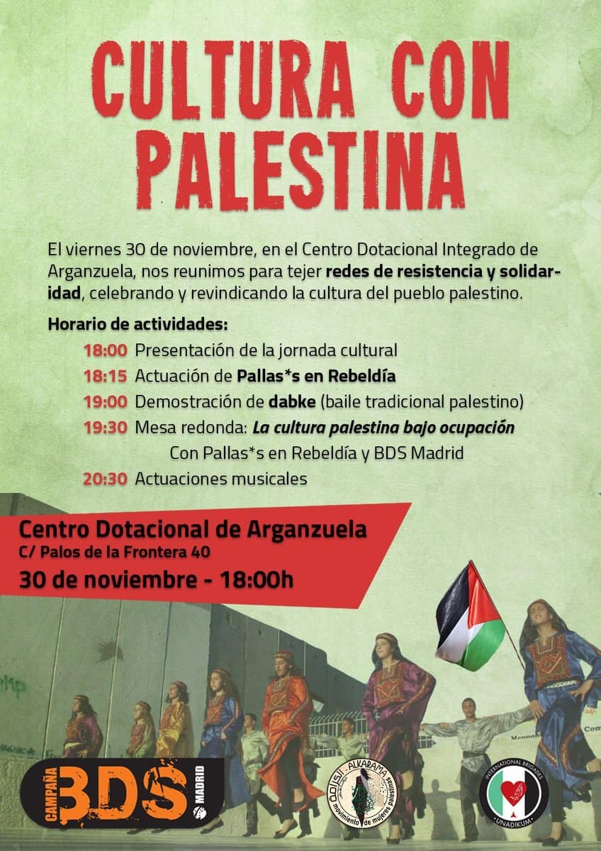 Madrid conmemora el Día Internacional de Solidaridad con el Pueblo Palestino