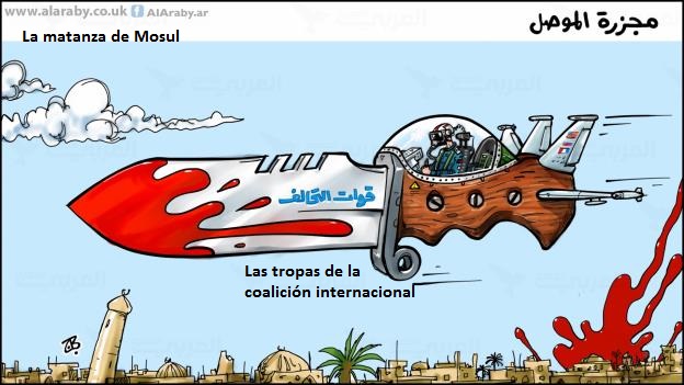 Un bombardeo de la coalición internacional mata a decenas de civiles en un barrio de Mosul, Emad Hayyach, 27.03.2017, Al Arabi al Yadid