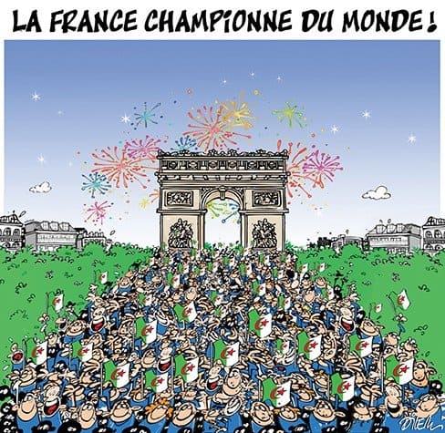 Francia gana el Mundial, Ali Dilem, 17.07.2018