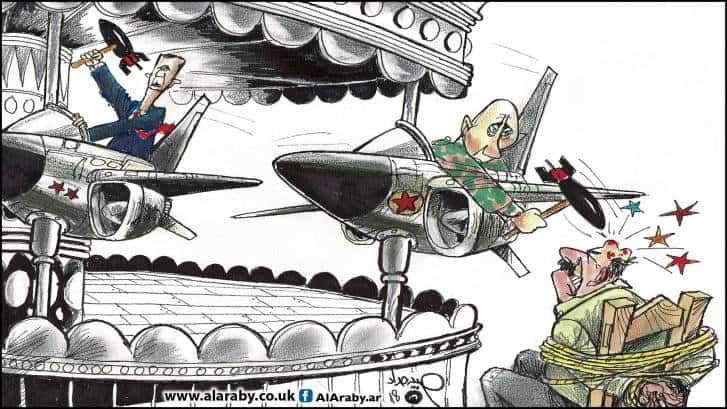 El tiovivo de los bombardeos en Siria, Habib Haddad, 12.02.2018, Al Arabi al Yadid