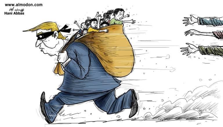 Trump decide separar a los menores inmigrantes de sus familias, Hani Abbás, Al Mudun, 26.06.2018