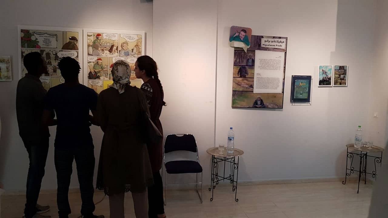 Se inaugura en el Cervantes de Fez la exposición Sendas del Cómic Español