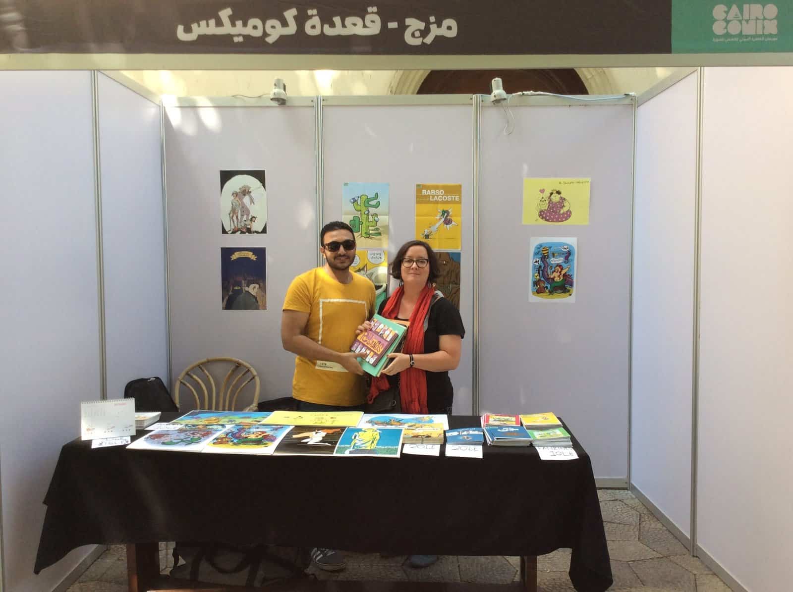 La Fundación Al Fanar hace una donación de cómics españoles a la Fundación Mezg en el Festival CairoComix