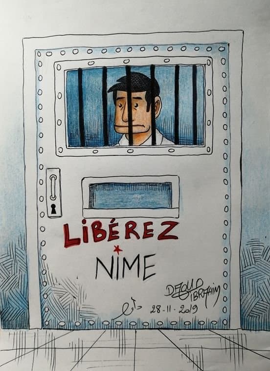 Artistas argelinos se solidarizan con Nime, el dibujante detenido
