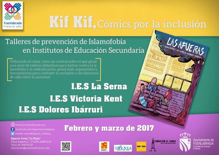 Talleres Kif-kif: Cómics por la inclusión. Talleres de prevención de la islamofobia en IES de Fuenlabrada