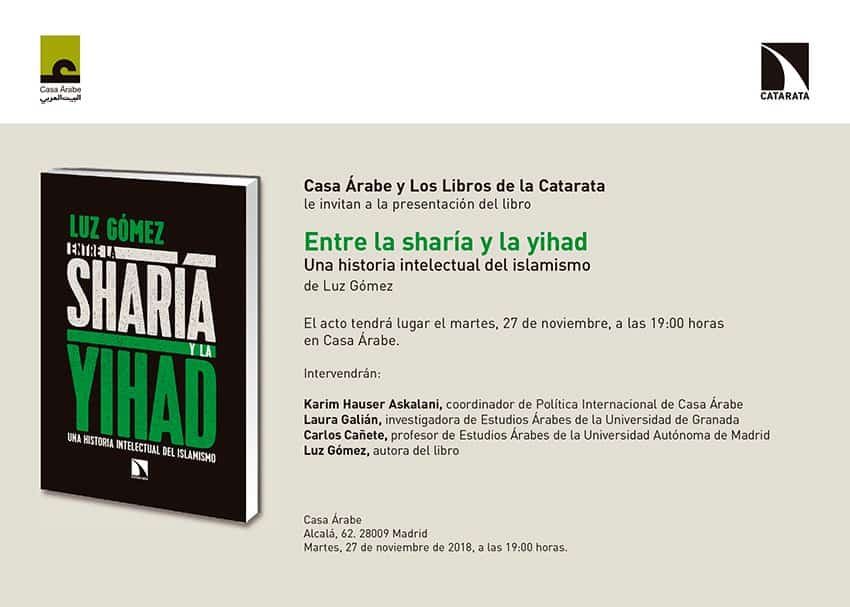 Presentación en Madrid de 'Entre la sharía y la yihad', de Luz Gómez