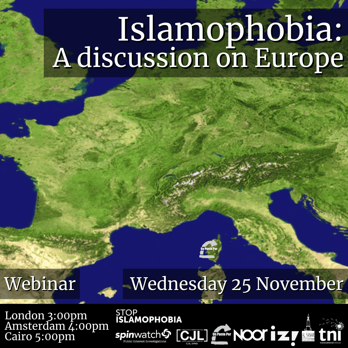 Webinar: Islamophobia, a discussion on Europe