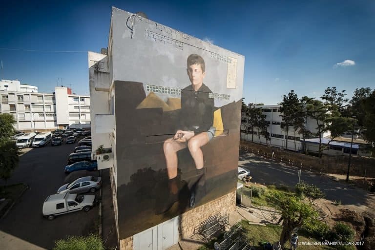 Nuevos grafitis en el Jidar-Toiles De Rue Festival de Rabat (Marruecos)