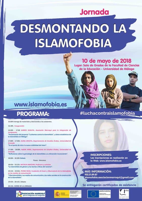 Jornada en Málaga el 10 de mayo: Desmontando la Islamofobia