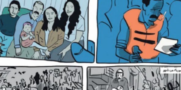 En Túnez los autores de cómics se apoderan de la crisis de los emigrantes