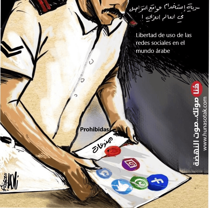 Libertad de uso de redes sociales en el mundo árabe
