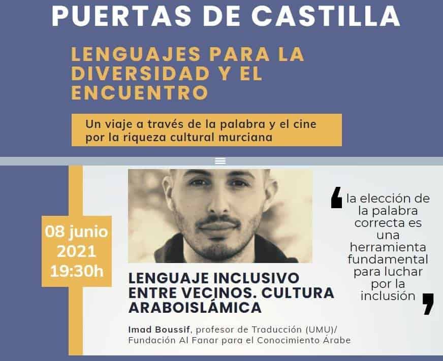 Charla: Lenguaje inclusivo entre vecinos. Un viaje a través de la palabra y el cine por la riqueza cultural murciana