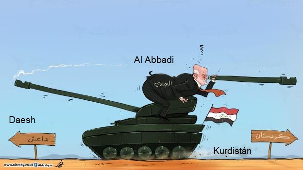 El primer ministro de Iraq entre dos frentes, Fahd al Bahadi, Al Arabi al Yadid, 18.10.2017