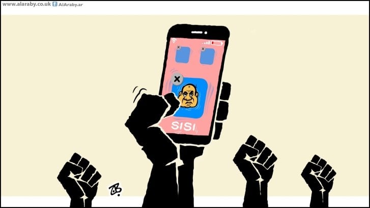 Los egipcios vuelven a manifestarse para pedir la dimisión de Al Sisi, Emad Hayyach, Al Arabi al Yadid, 23.09.2019