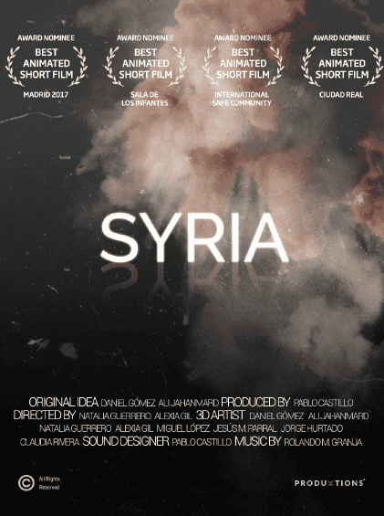 SYRIA, un corto de animación realizado por estudiantes de educación audiovisual de Madrid, inicia su andadura por festivales nacionales e internacionales