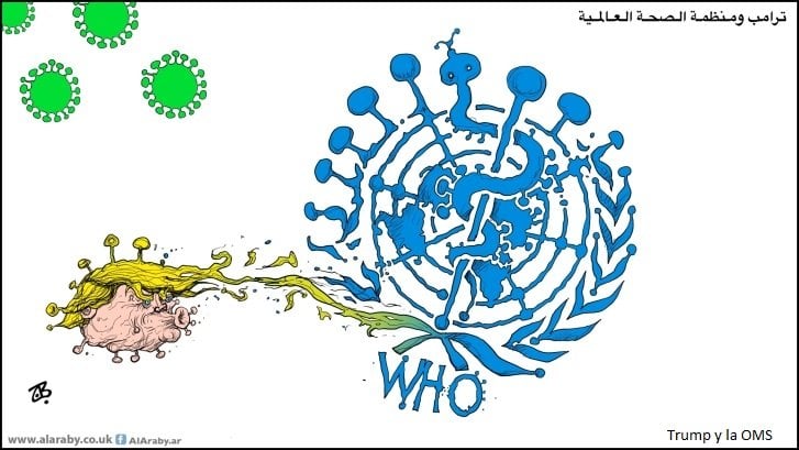 Trump decide suspender la donación de su país a la OMS, Emad Hayyach, Al Arabi al Yadid, 16.04.2020