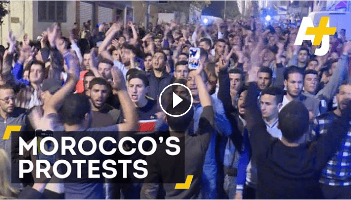 Vídeo sobre las protestas en Marruecos