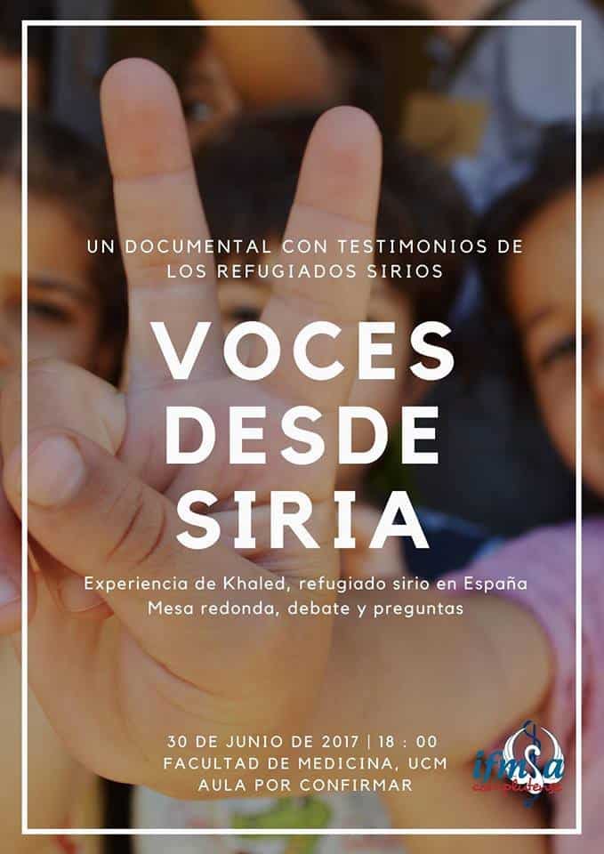 Presentación del documental "Voces desde Siria"