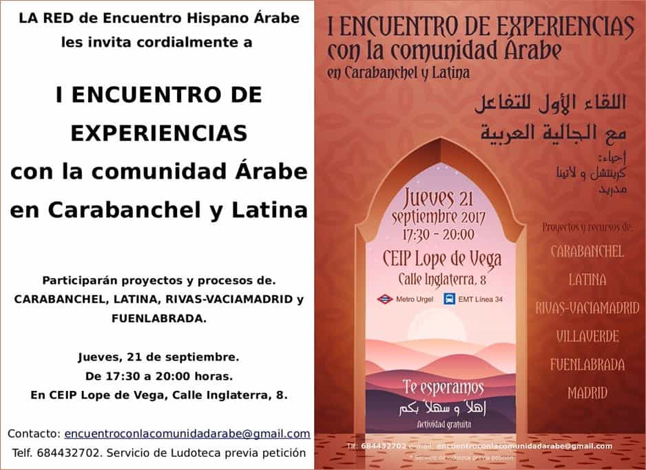 I Encuento de experiencias con la comunidad árabe en Carabanchel y La Latina (Madrid)